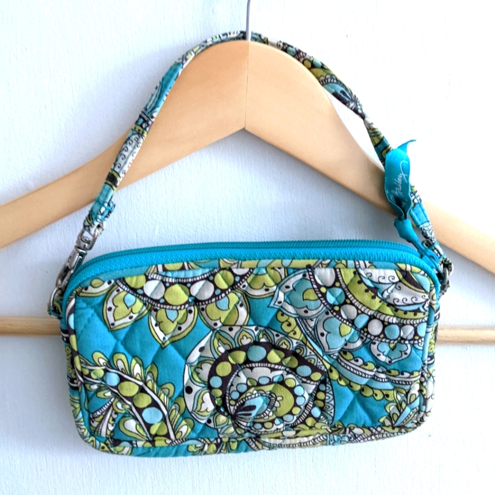 Vera Bradley peacock wristlet